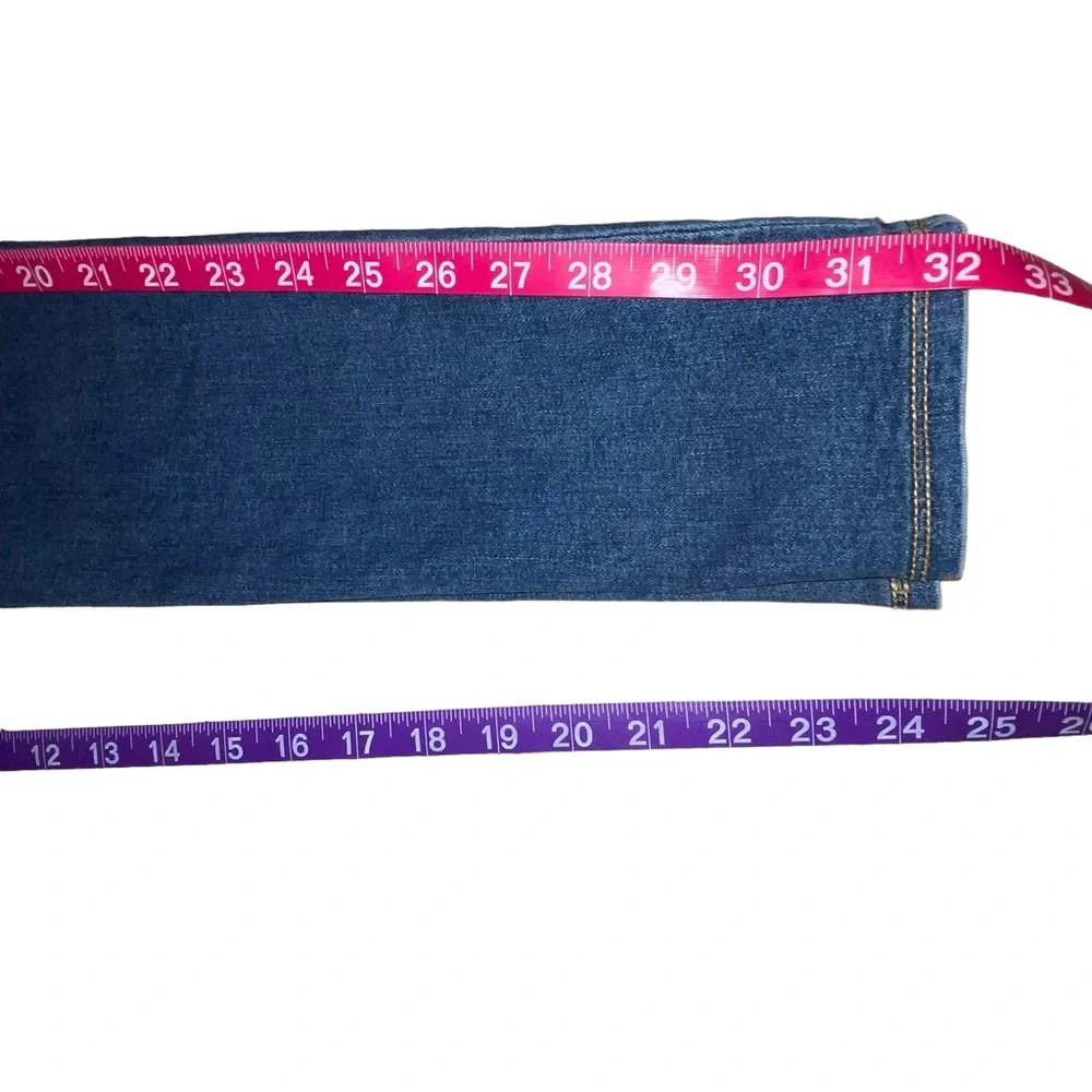 Old Navy Girls Rockstar Super Skinny Ankle Mid-Rise Dark Blue Jeans Size: 12 EUC